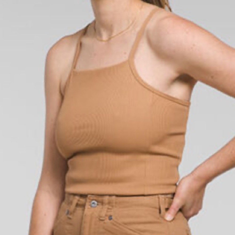 THE NORTH FACE Womens Guide Forward Rib tank Top size XXL color Almond butter